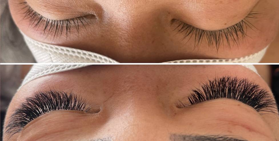 Extension de cils posés par Epil'Net avec le volume Russe Xtreme Lashes